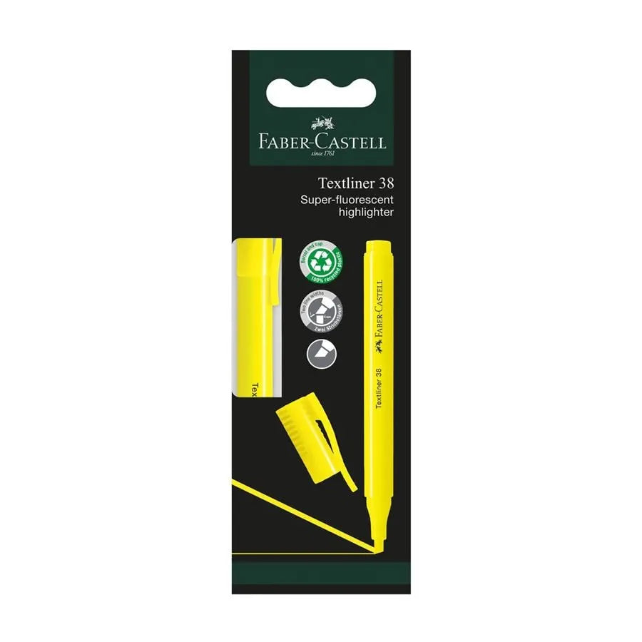 FABER-CASTELL Textliner 38 157708 Yellow 1s