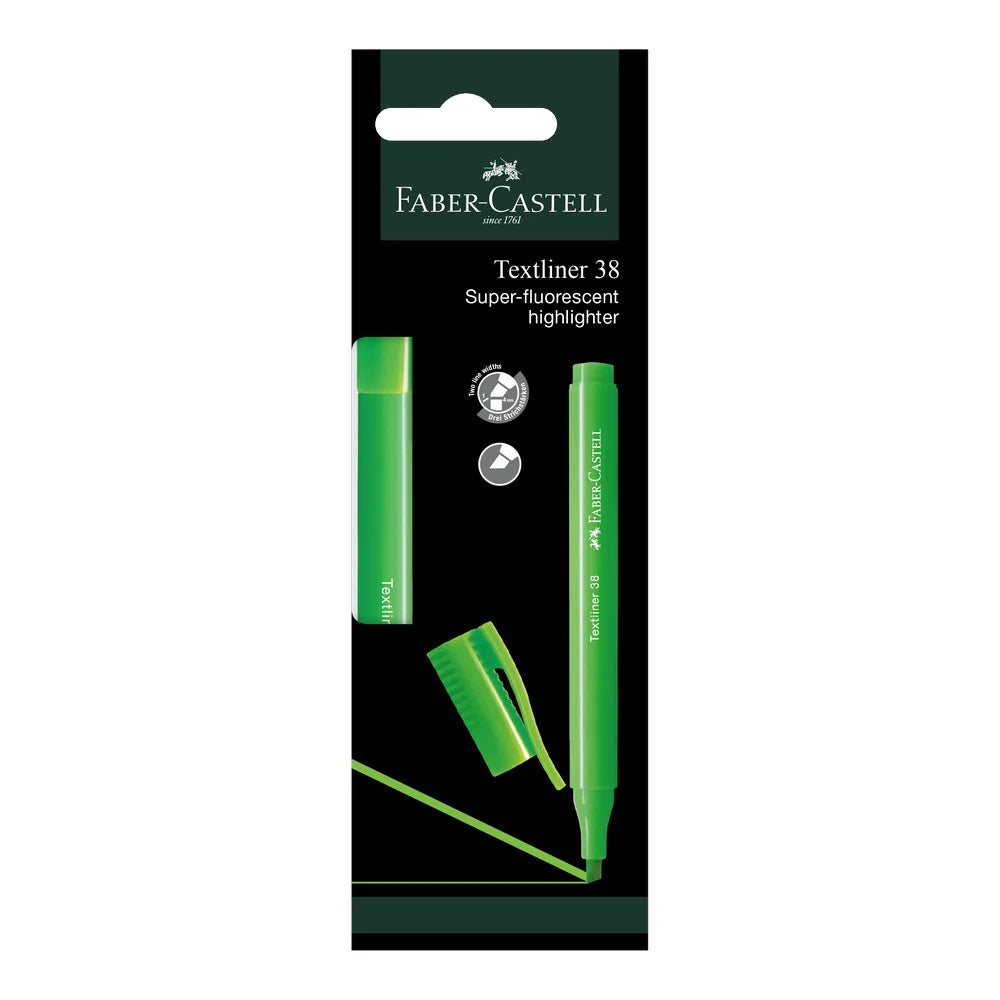 FABER-CASTELL Textliner 38 157764 Green 1s