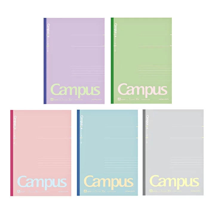 KOKUYO Campus Notebook Limited Color Positive Smokey B5 7mm Dot Ruled 30s Set of 5