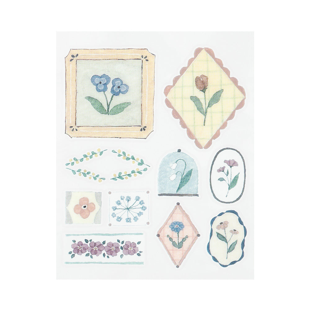 MIDORI Glossy Transfer Sticker 2697 Flower