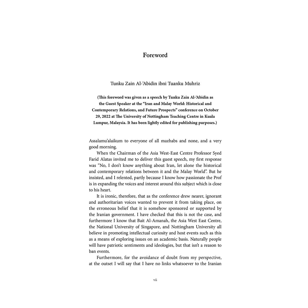 Iran and the Nusantara: Historical, Contemporary and Future Relations by Edited by Abdolreza Alami, Syed Farid Alatas