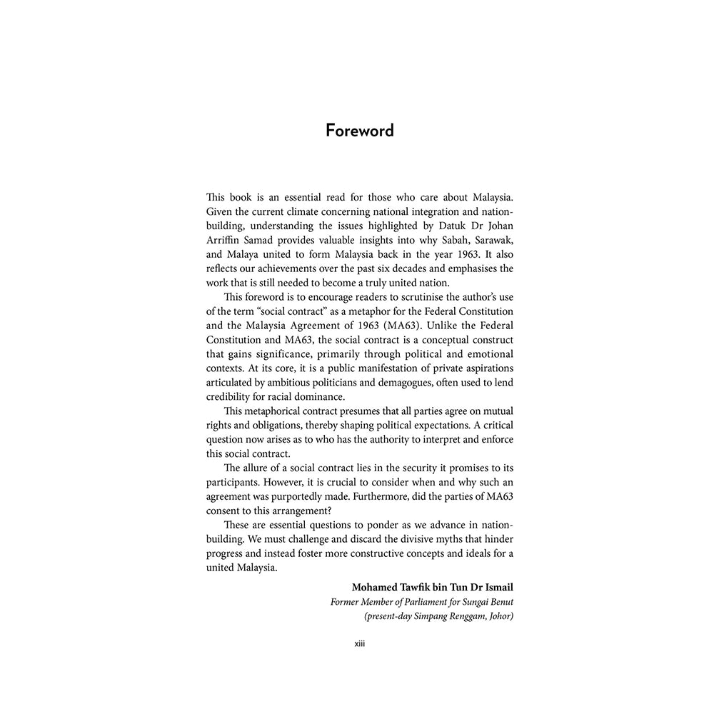 Revisiting the Social Contract: The Malaysia-Borneo Perspectives by Joe Samad