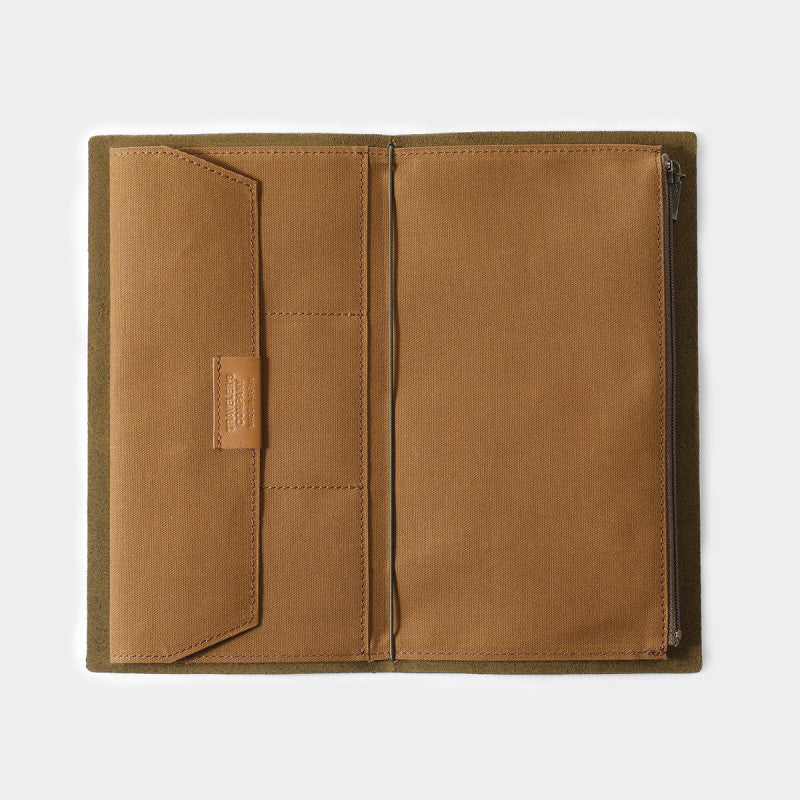 TRAVELERS FACTORY Regular Size Cotton Zipper Case Brown