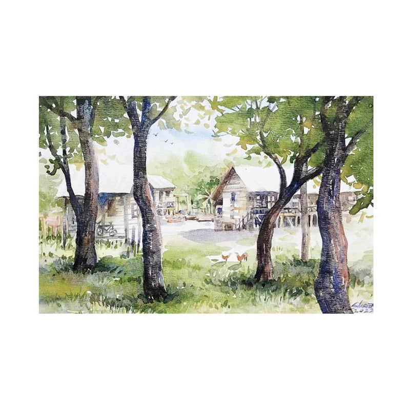 SHIREEN LEE Peaceful Countryside Postcard