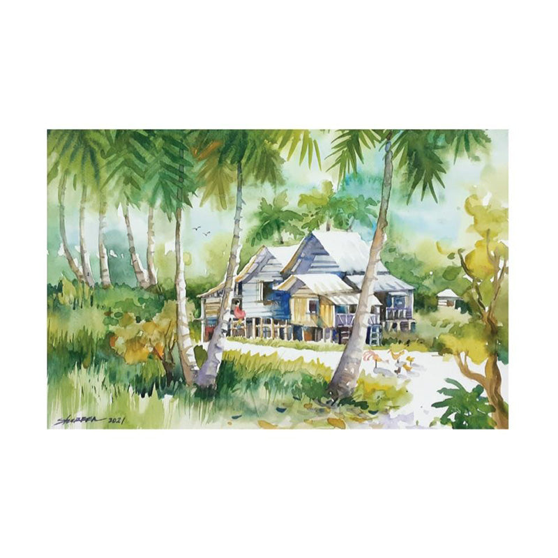 SHIREEN LEE Kampung House #2 Postcard