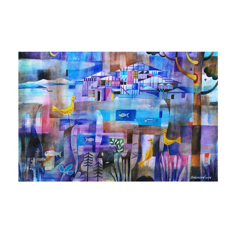 SHIREEN LEE Nocturnal Charm Postcard