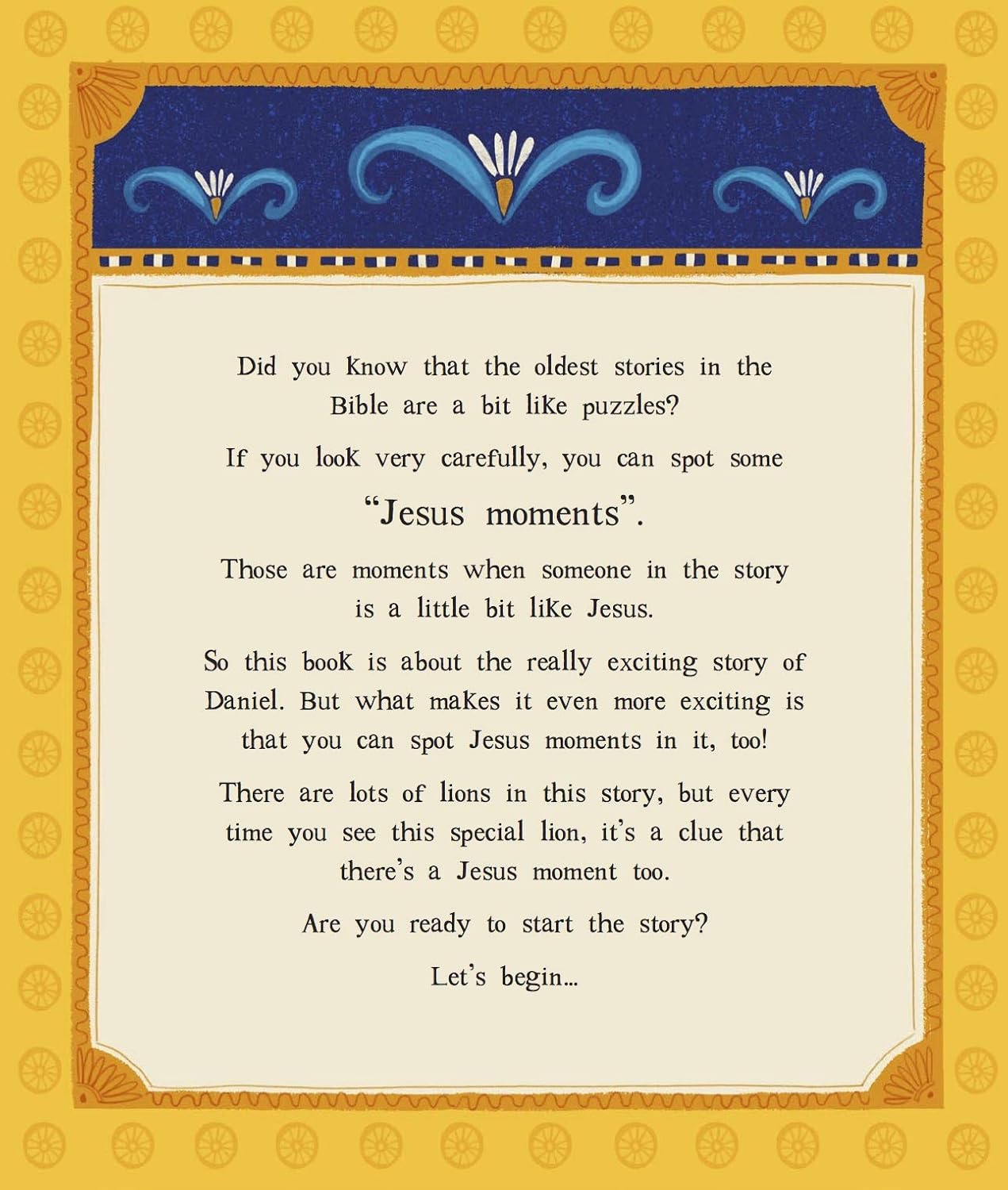 Jesus and the Lions' Den Storybook: A True Story About How Daniel Points us to Jesus