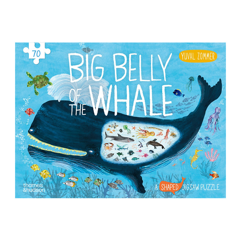 The Big Belly of the Whale: A shaped jigsaw puzzle by Yuval Zommer