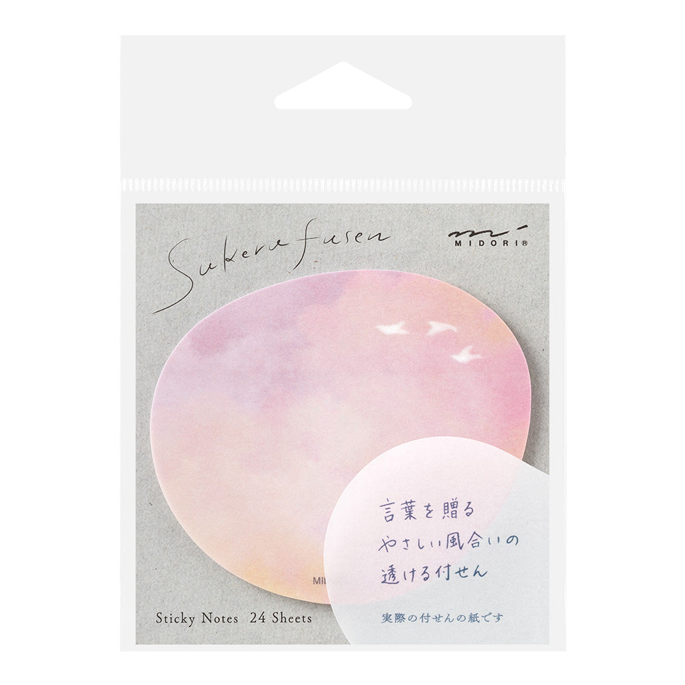 MIDORI Sticky Notes Transparency Sunset