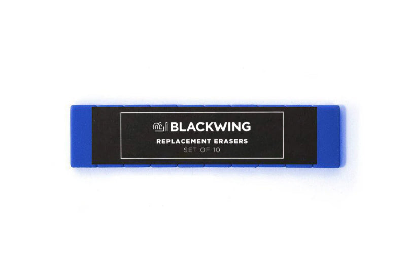 BLACKWING Replacement Erasers Bright Blue x10