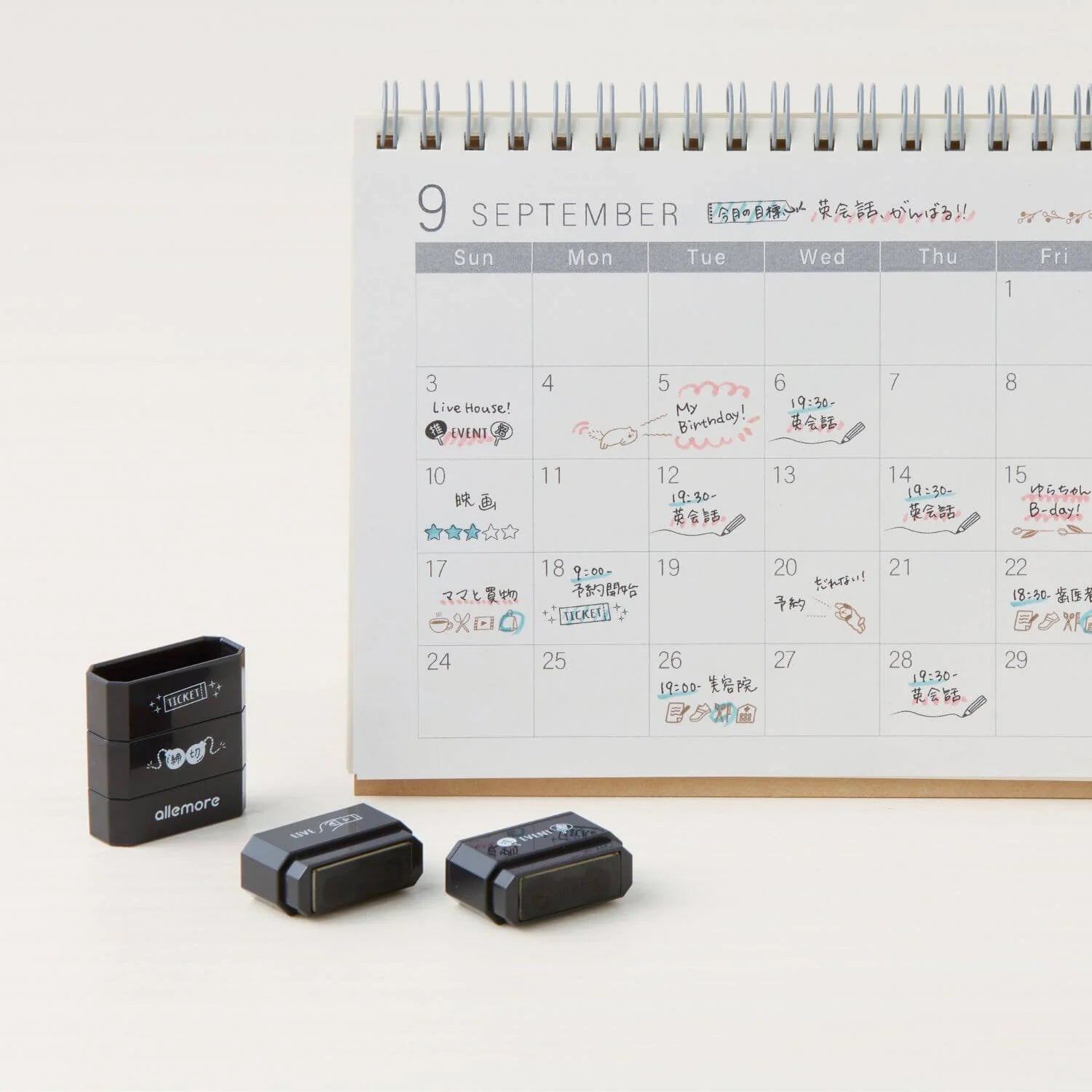 SHACHIHATA Nototo Join Stamp Daily Log