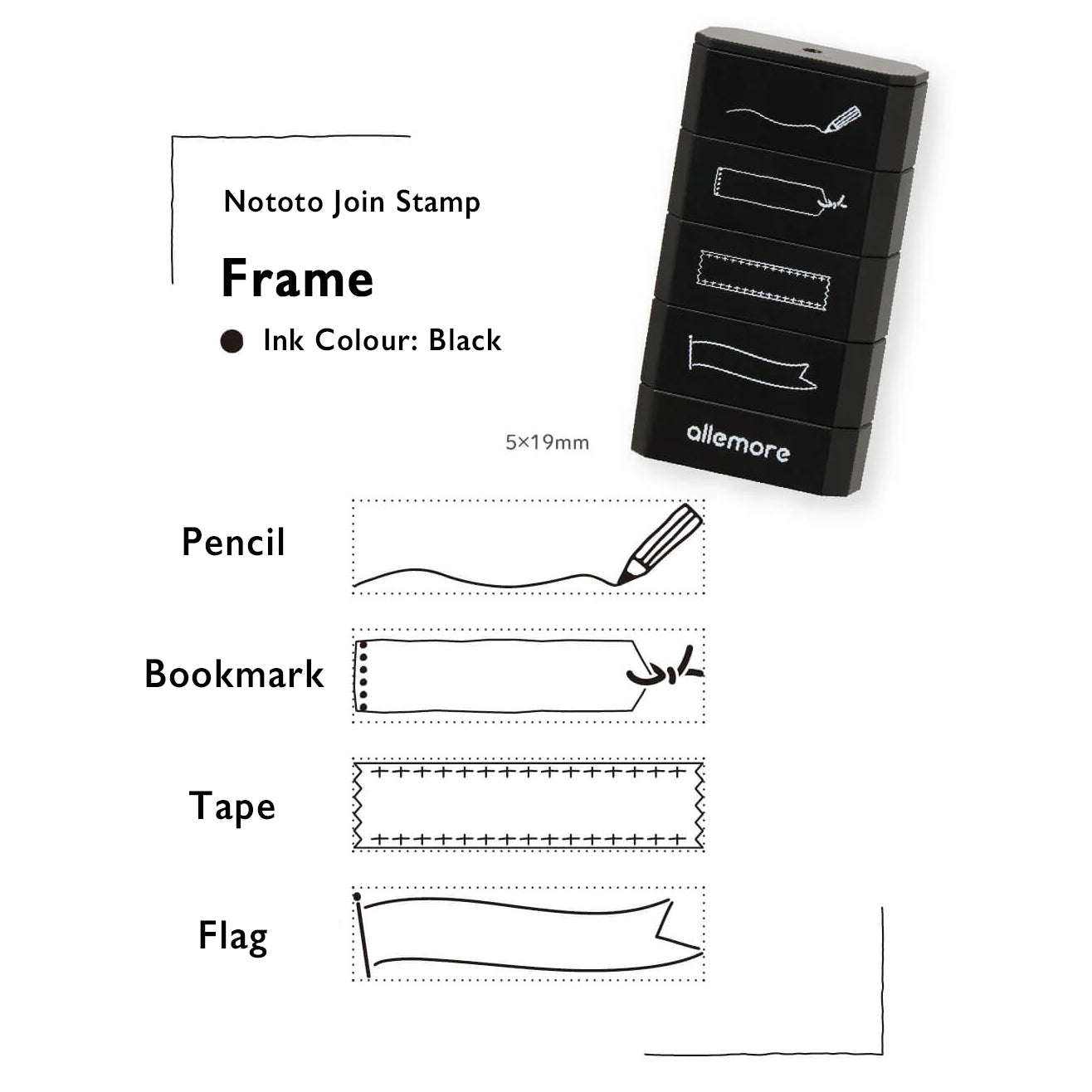 SHACHIHATA Nototo Join Stamp Frame