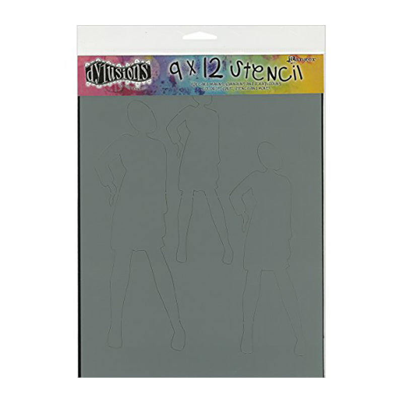 RANGER Dyan Reaveley's Dylusions Stencils 9x12in Annie