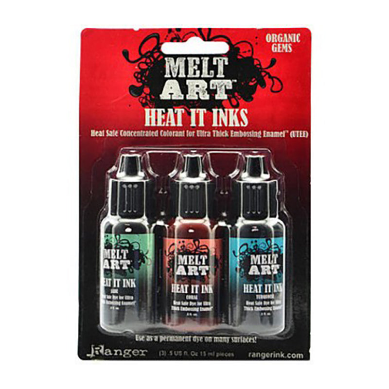 RANGER Melt Art Heat It Dye Inks Organic Gems