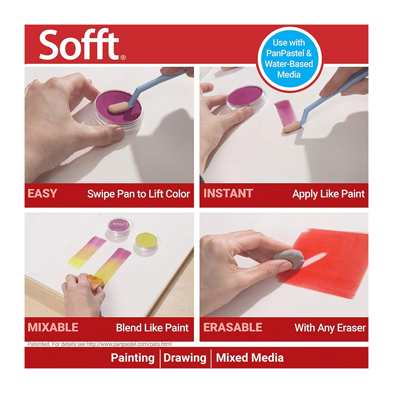 PANPASTEL Sofft Art Sponge Point Bar 3 Pcs