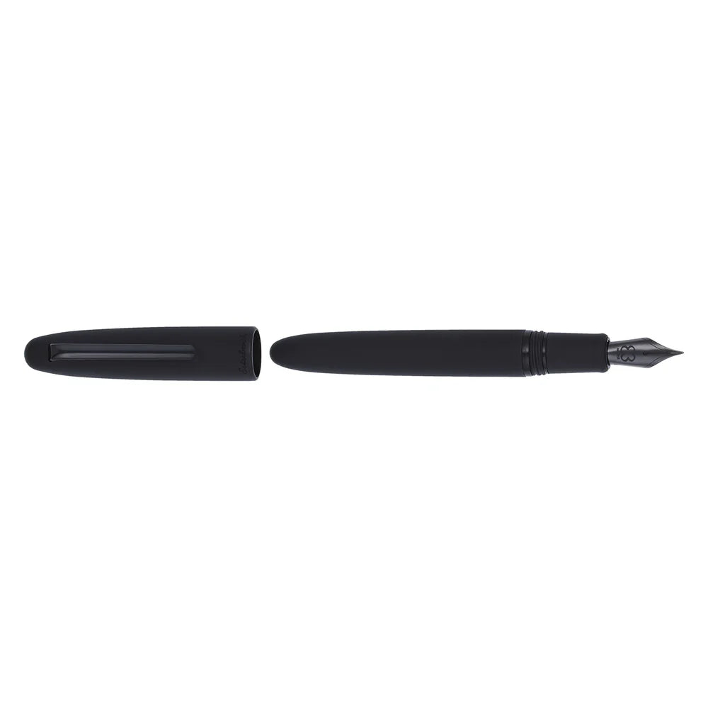 ESTERBROOK Estie Raven Black Push Piston Fountain Pen Fine