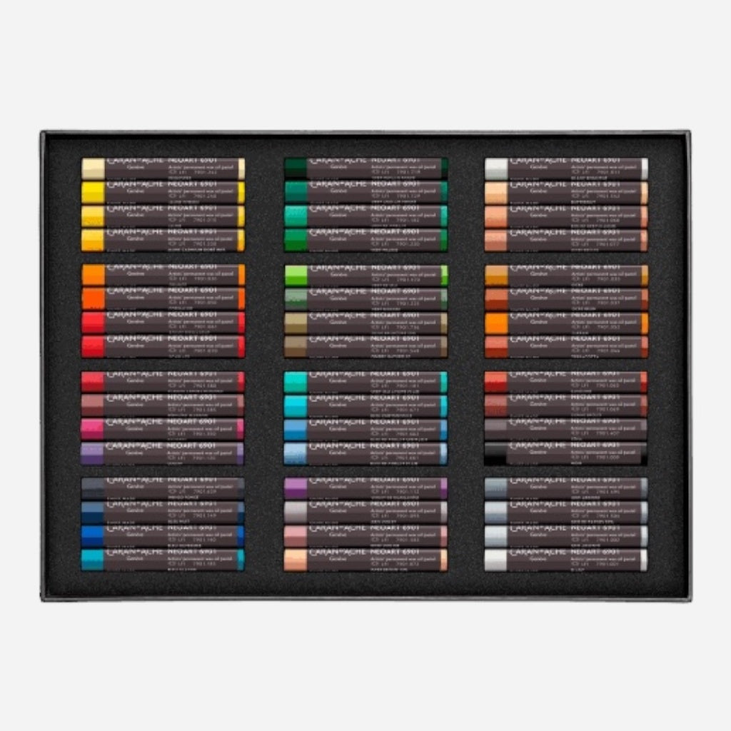 CARAN D'ACHE NeoART 6901 Wax Oil Pastels Box of 48s