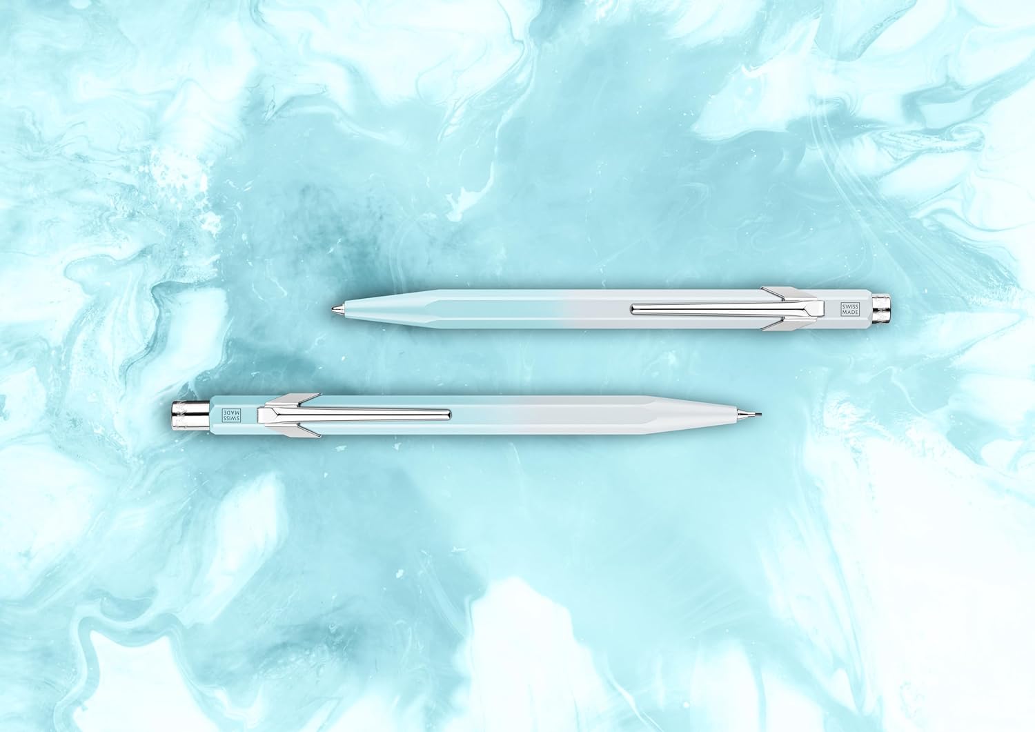 CARAN D'ACHE 849 Ball Pen x Blue Lagoon Ball Pen & Mechanical Pencil Set