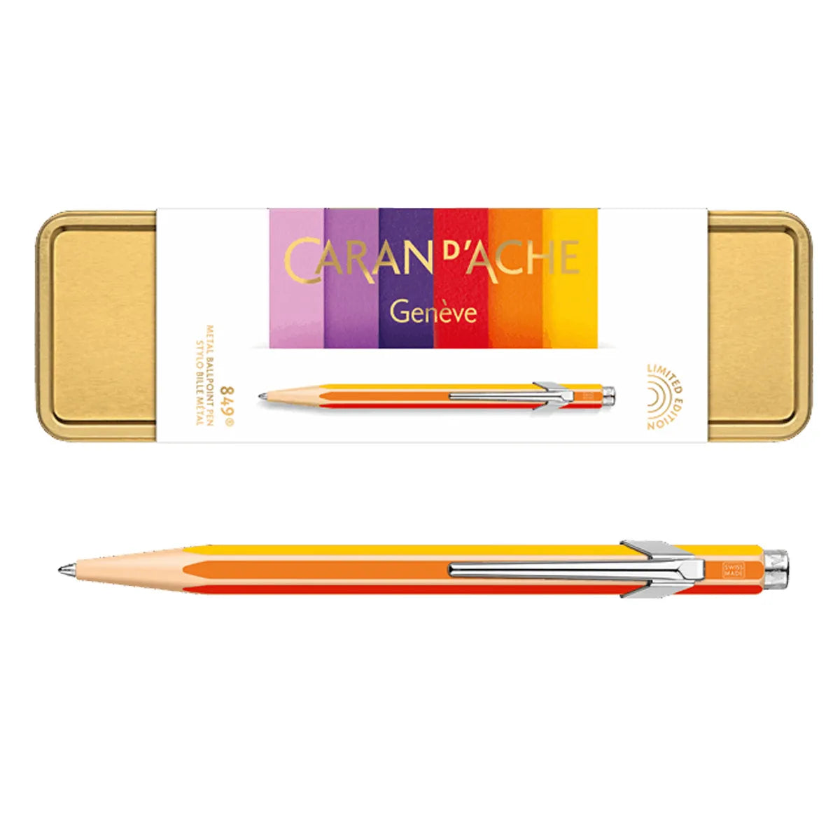CARAN D'ACHE 849 Ball Pen x Colour Treasure Warm Rainbow
