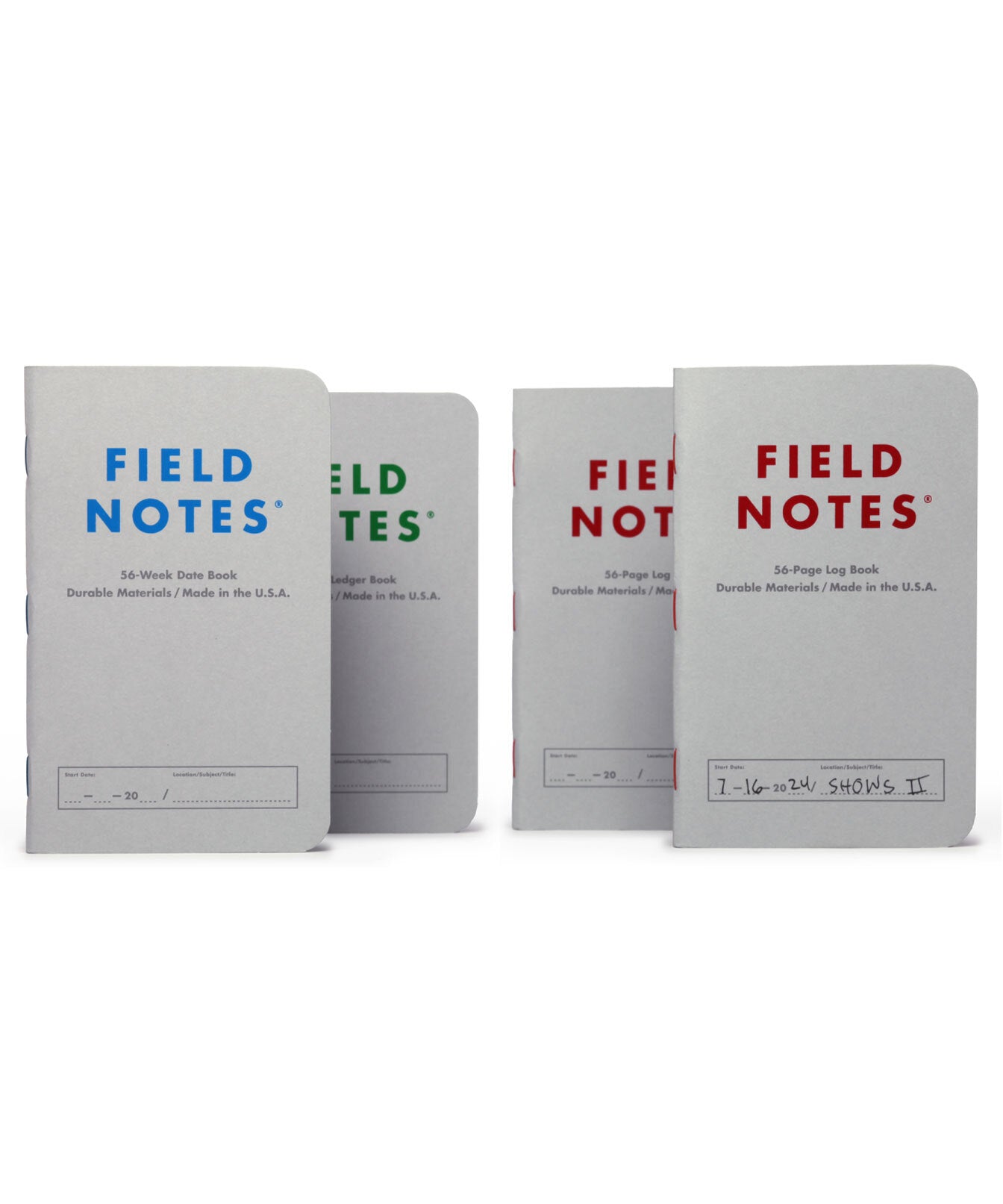 FIELD NOTES QE Index: Log Book 2-Pack