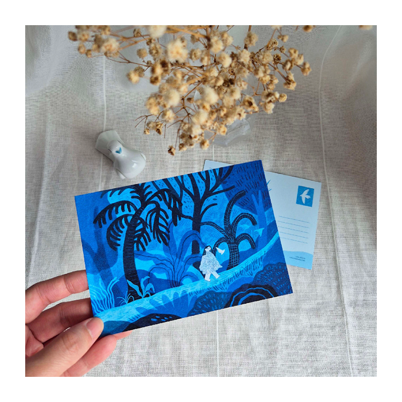 KE AI DE KE Take A Walk Postcard