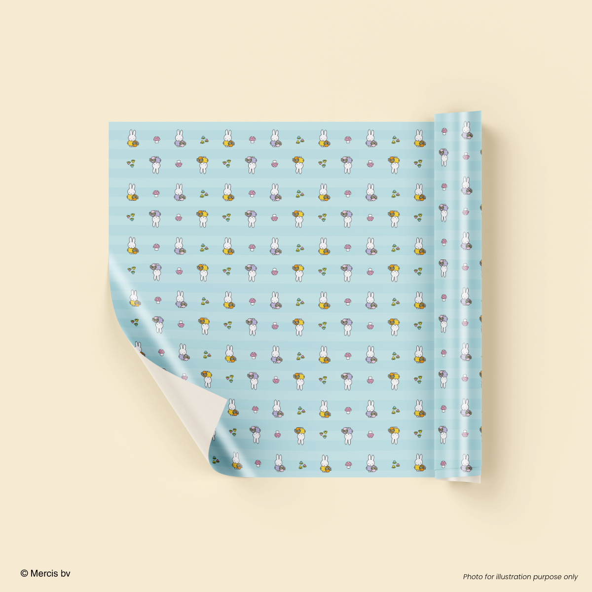 MIFFY x 70th Gift Wrapper 50cm x 70cm Blue