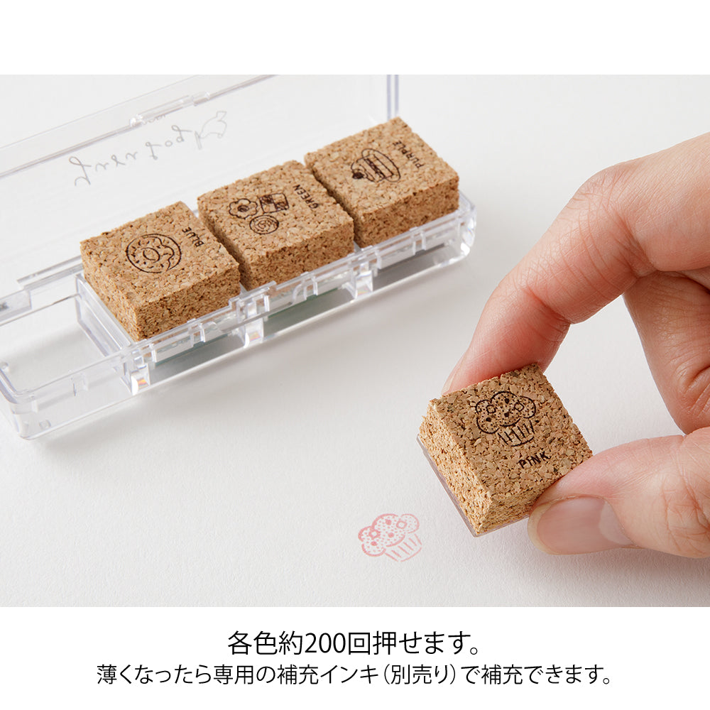 MIDORI Yuru Log Pre-Inked Stamp Sweet