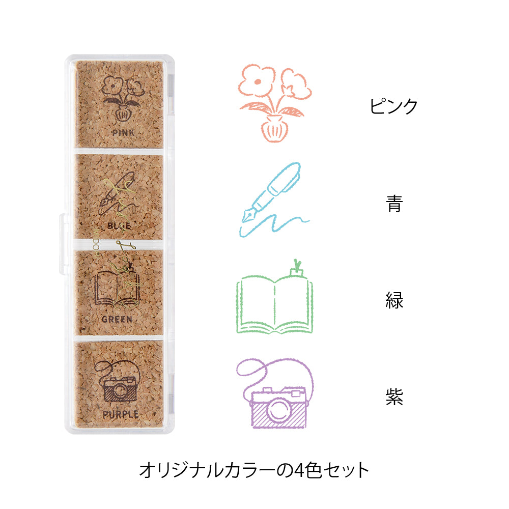 MIDORI Yuru Log Pre-Inked Stamp Daily Life