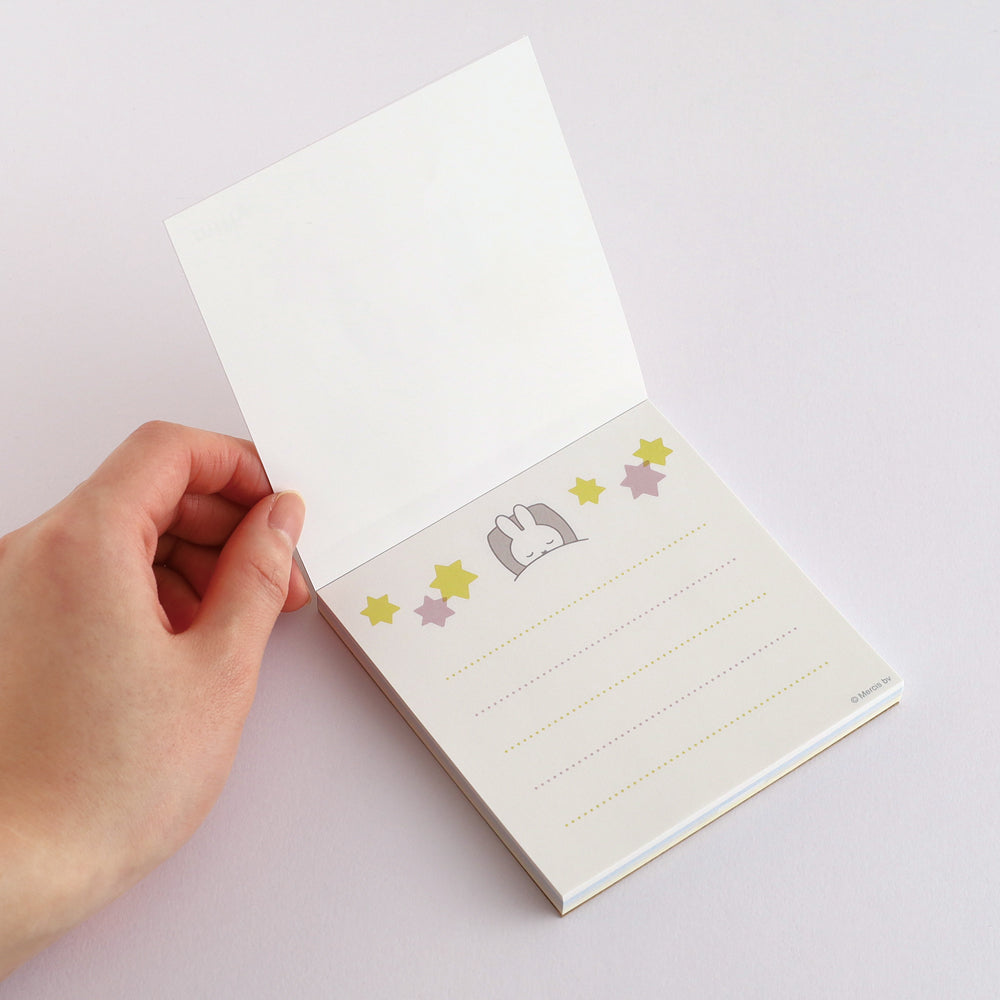 MIFFY x greenflash Memo Pad Square 10x10cm Color & Shape Goodnight