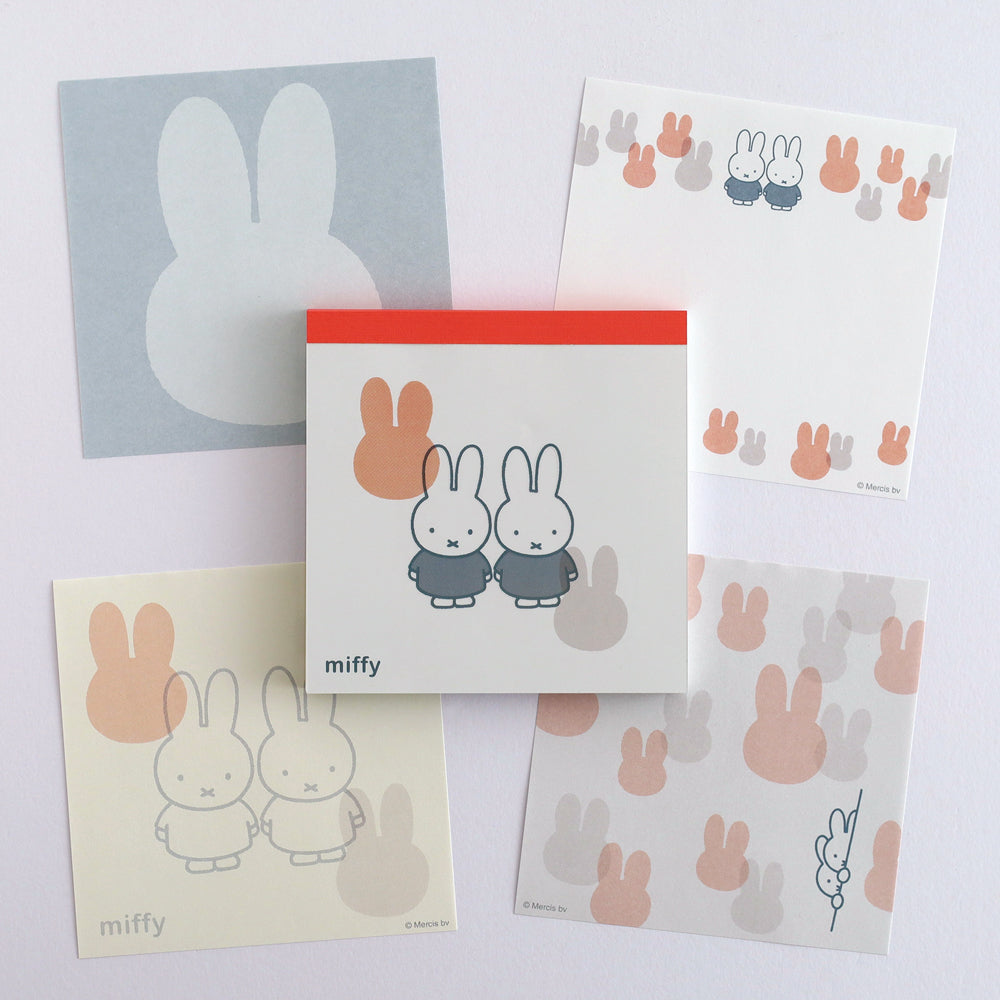 MIFFY x greenflash Memo Pad Square 10x10cm Color & Shape Friend