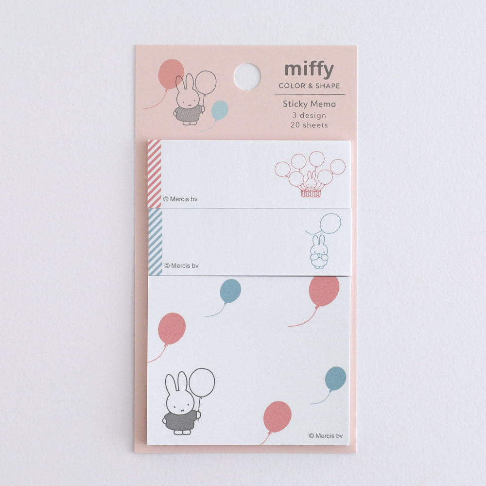 MIFFY x greenflash Sticky Memo Color & Shape Balloon
