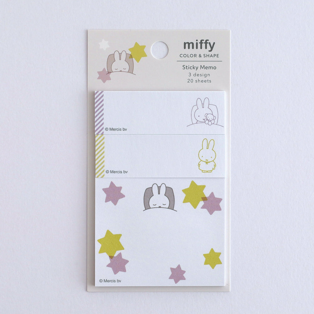 MIFFY x greenflash Sticky Memo Color & Shape Goodnight