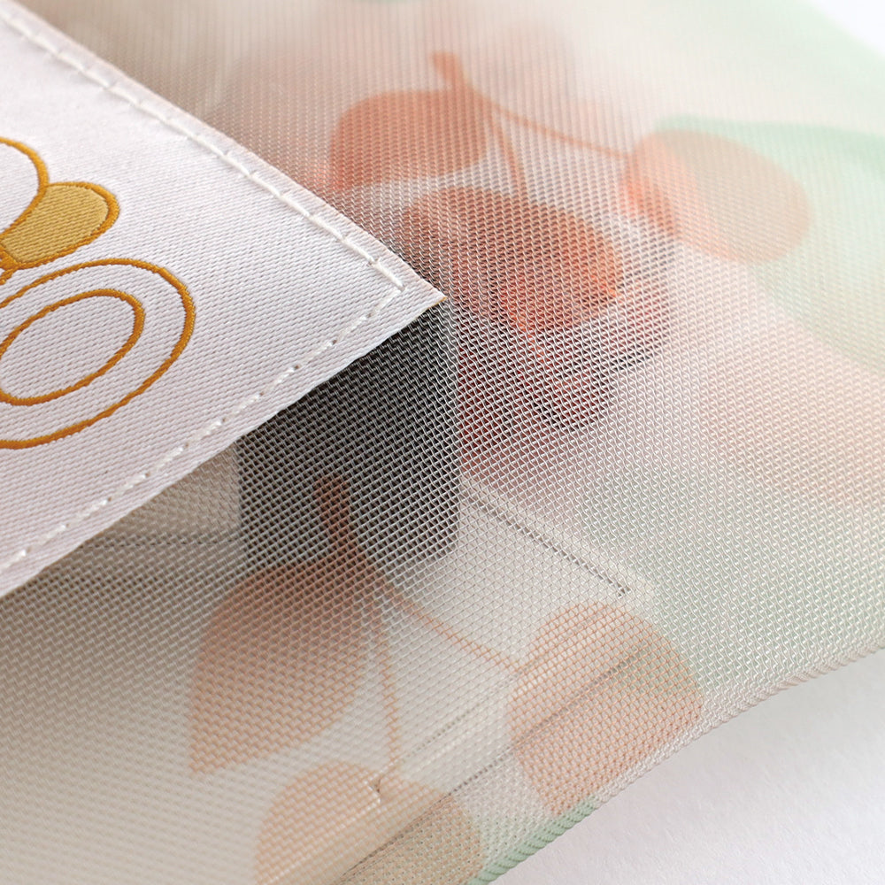 MIFFY x greenflash Mesh Cosmetic Pouch Fruits