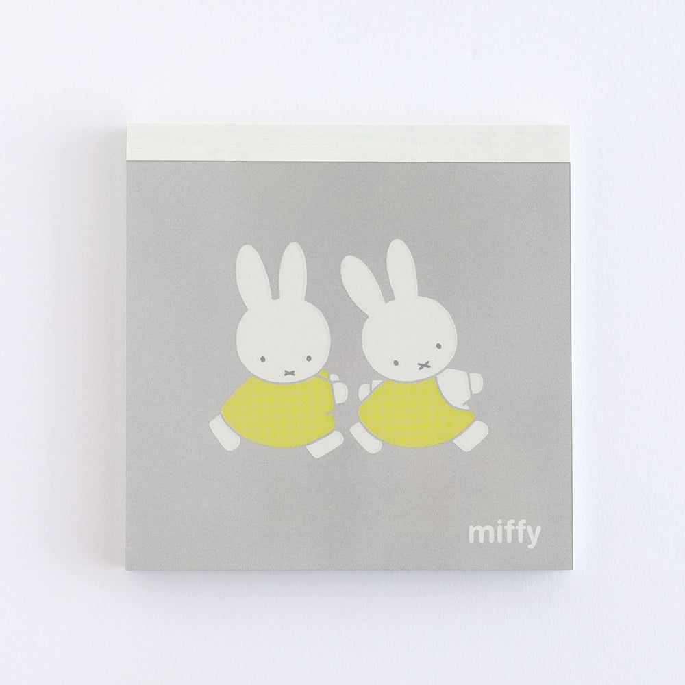 MIFFY x greenflash Memo Pad Square 10x10cm Bicolor Friend
