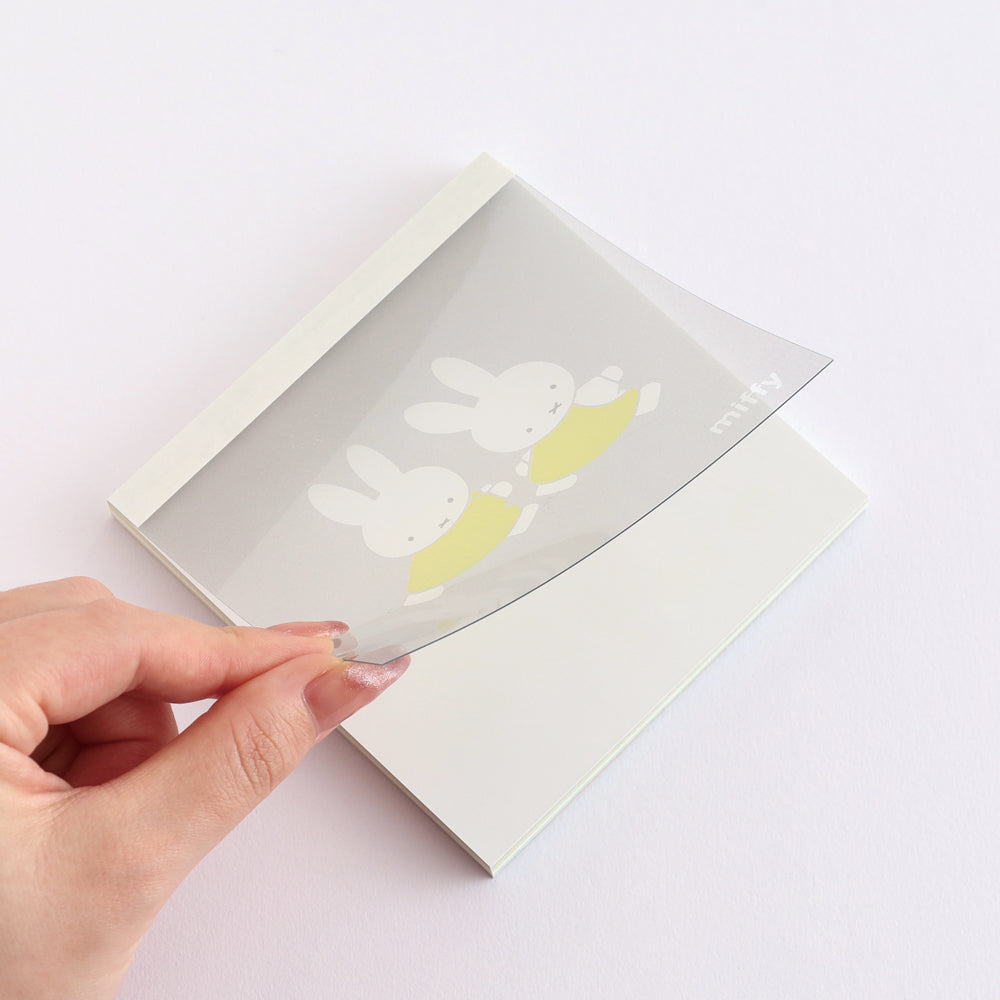 MIFFY x greenflash Memo Pad Square 10x10cm Bicolor Friend