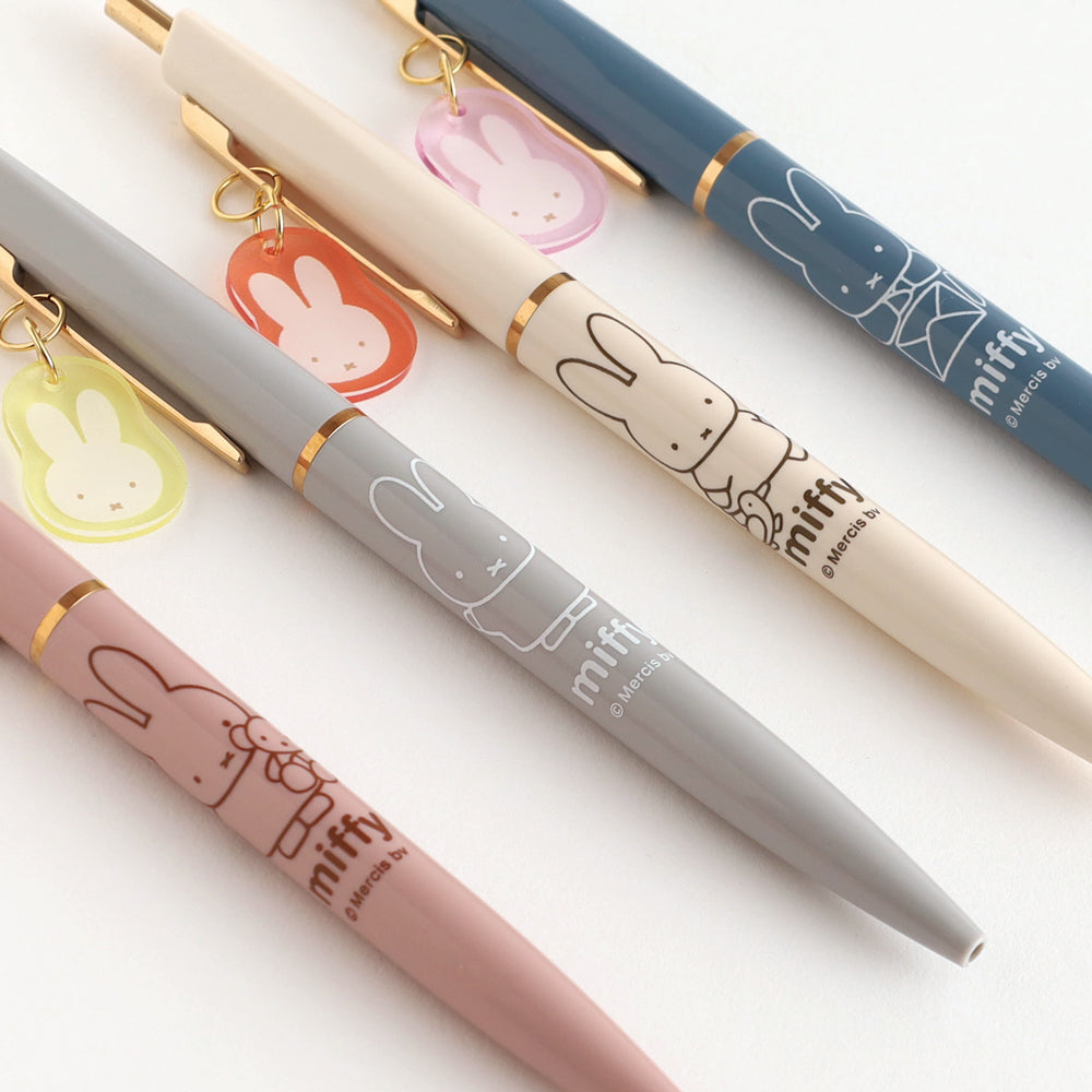 MIFFY x greenflash Ball Pen with Charm Pink