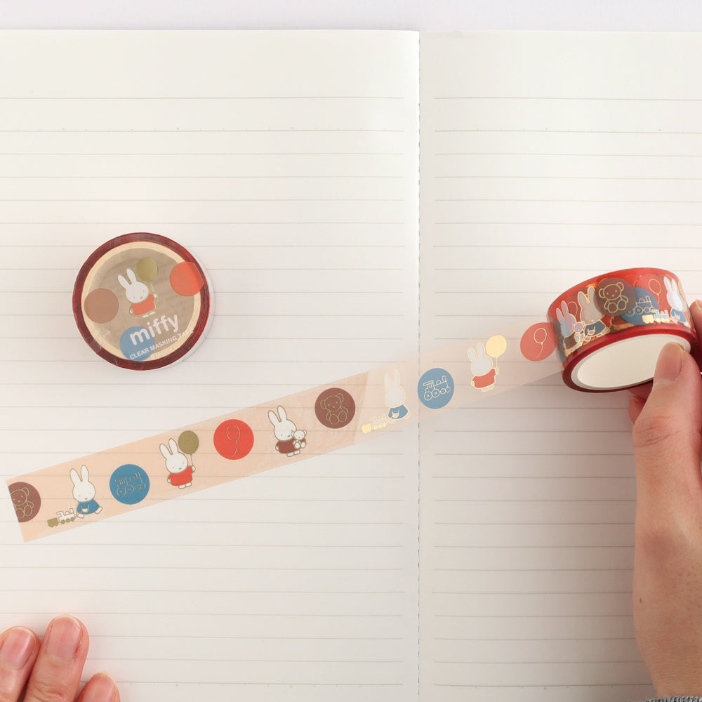 MIFFY x greenflash Clear Masking Tape 20mm Toy