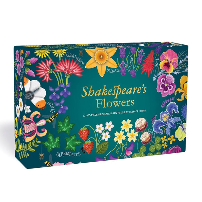 Shakespeare’s Flowers:A 1000-Piece Circular Jigsaw Puzzle