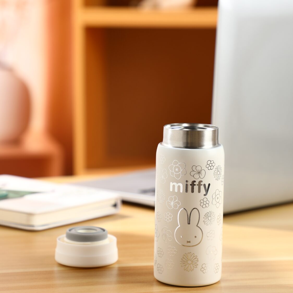 MIFFY x VIPO Vacuum Cup 200ml White Flower