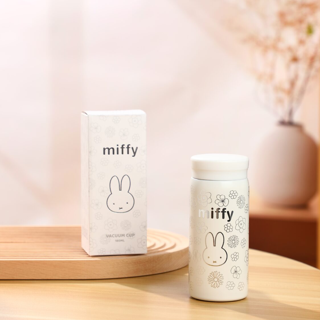 MIFFY x VIPO Vacuum Cup 200ml White Flower