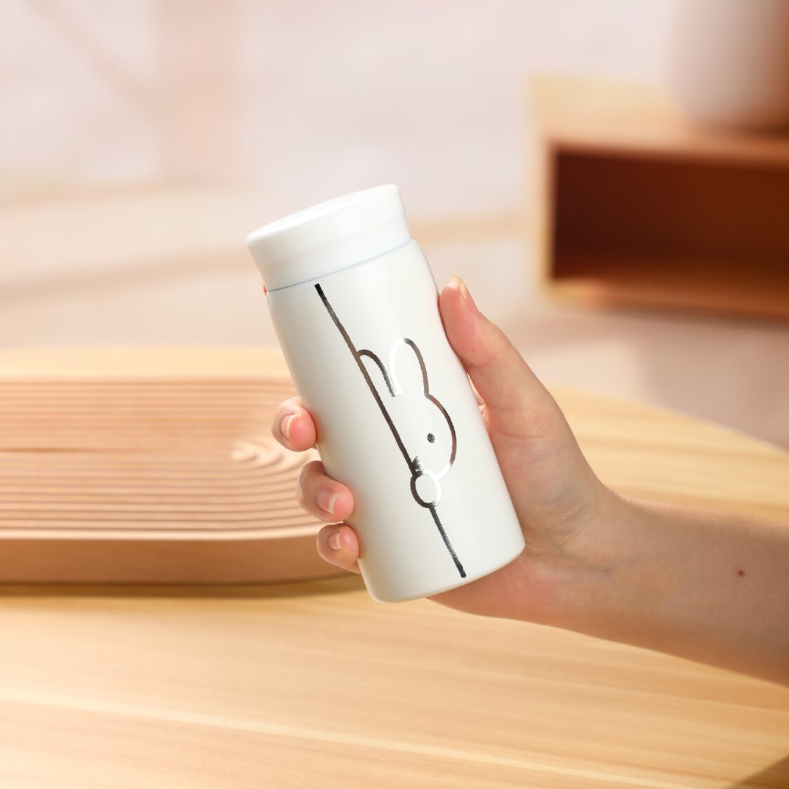 MIFFY x VIPO Vacuum Cup 200ml White Flower