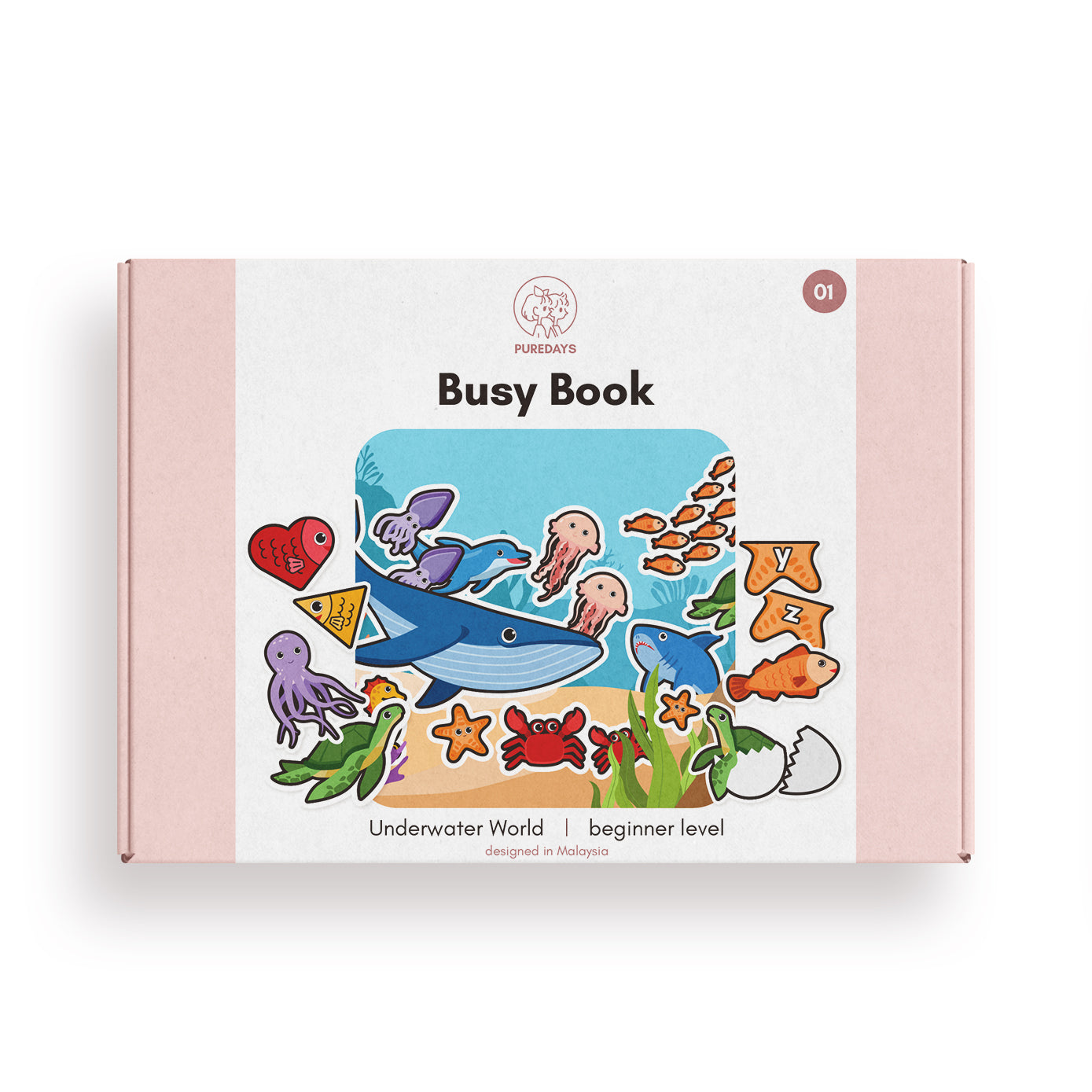 PURE DAYS Beginner Busy Book Book 1: Underwater World