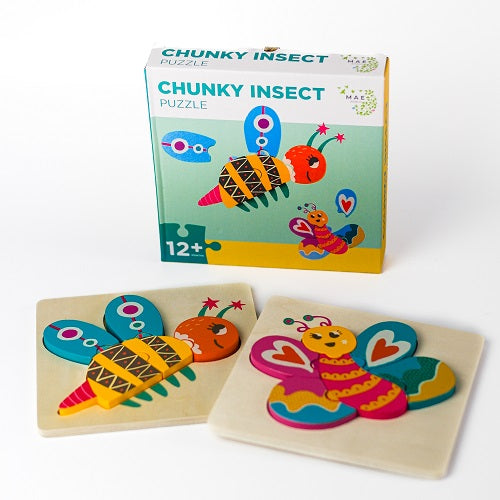 MAE Chunky Wooden Puzzle Insects