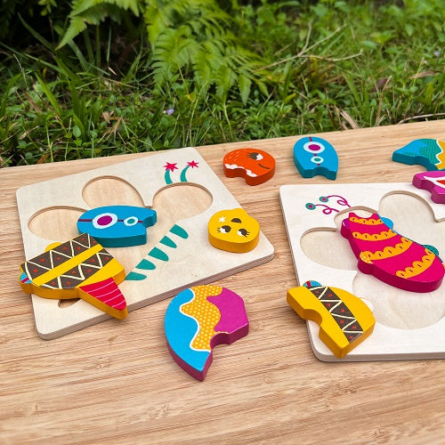 MAE Chunky Wooden Puzzle Insects