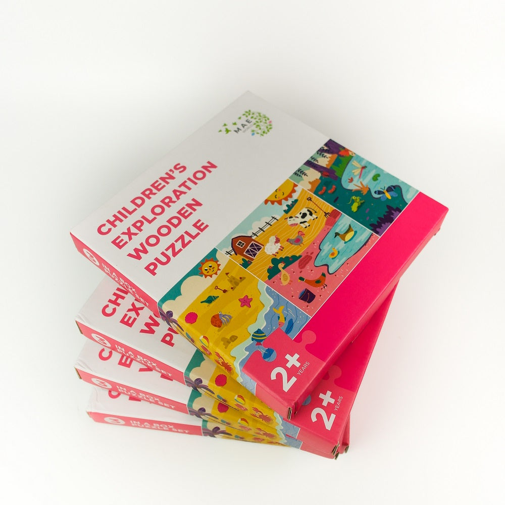 MAE Children Exploration Wooden Puzzle