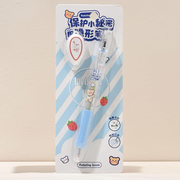 MORN SHINE Invisible Pen Teddy Bear Blue