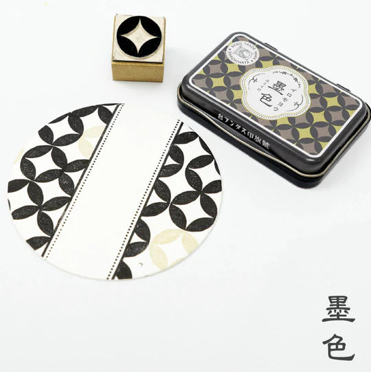 SHACHIHATA Iromoyou 1925 100th Anniversary Ink Pad Sumi-iro (Black)