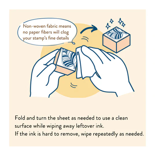 SHACHIHATA Stamp Ink Cleaning Sheets