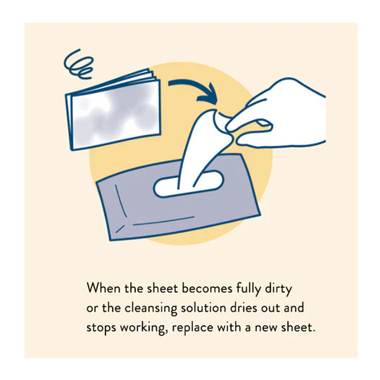 SHACHIHATA Stamp Ink Cleaning Sheets