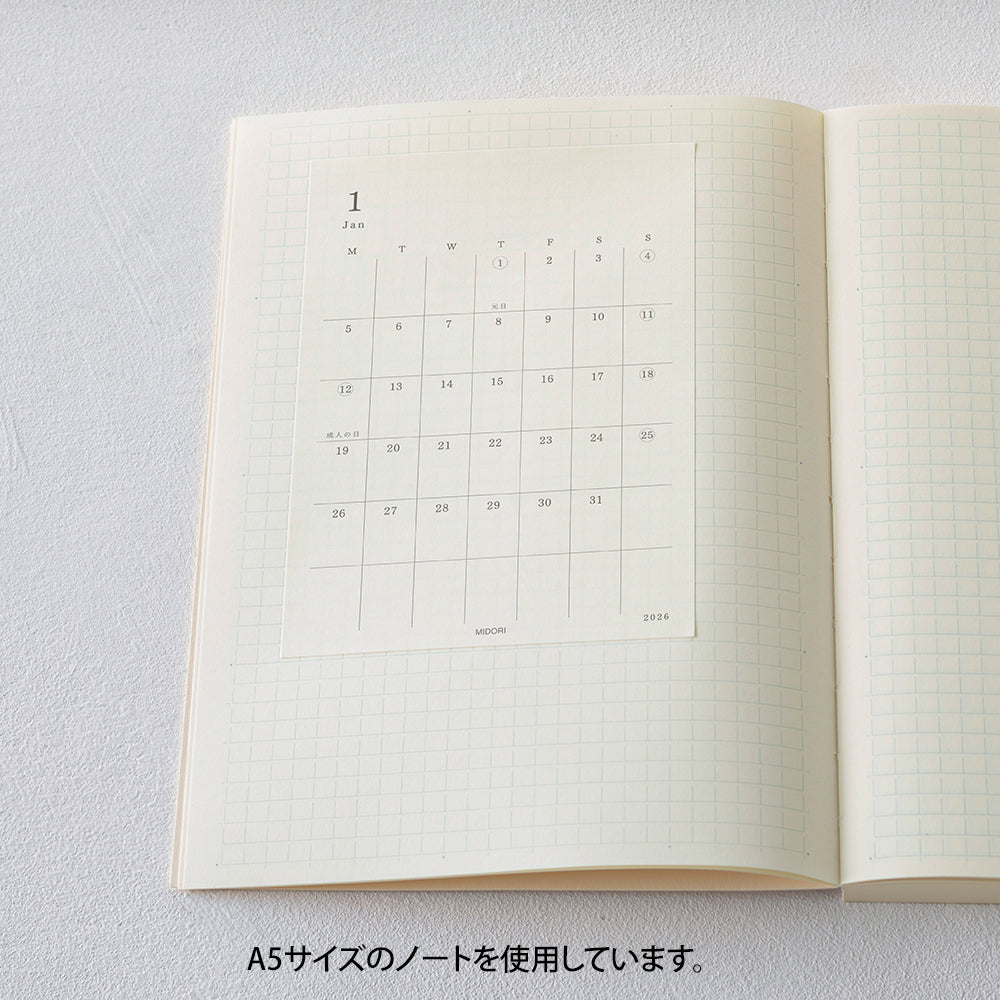 MIDORI MD 2026 Diary Sticker S